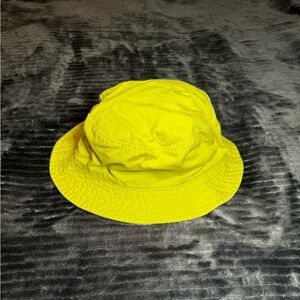 Neon yellow bucket hat